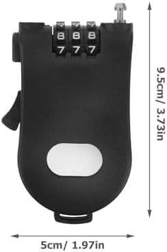 Retractable steel wire cable lock — photo 3