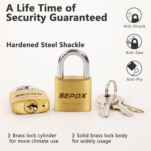 Long cable locks with keyed alike brass padlocks — photo 5