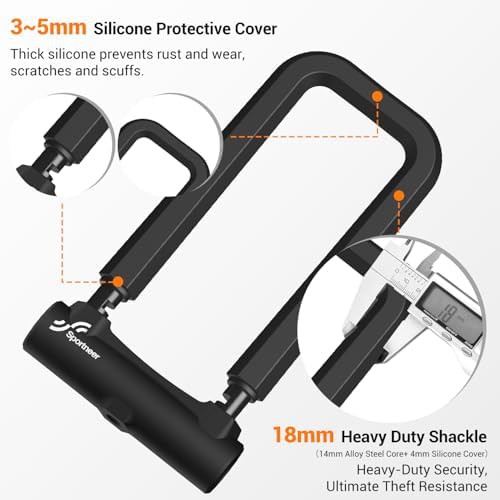 Eighteen mm heavy duty u-lock with cable — photo 3