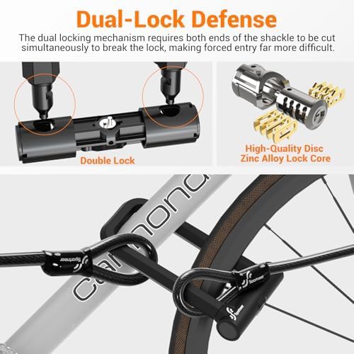 Eighteen mm heavy duty u-lock with cable — photo 4