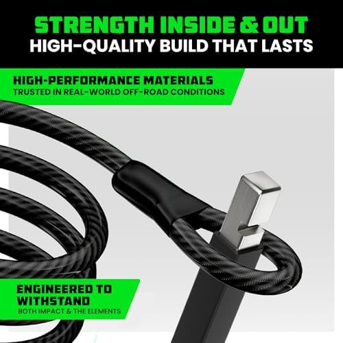 Heavy duty u-lock and steel cable set — photo 3