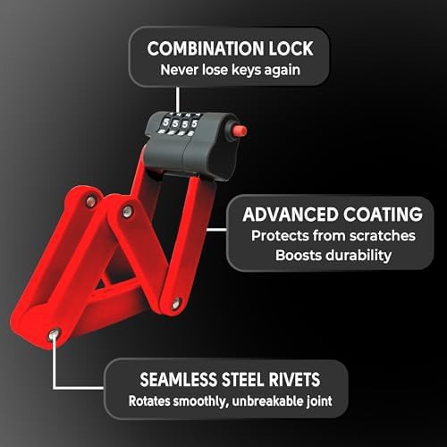 Foldable combination hardened steel lock — photo 3