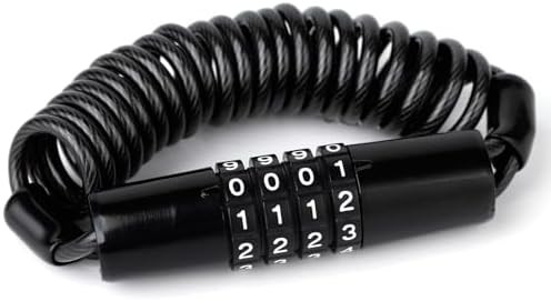 Combination cable motorcycle helmet lock