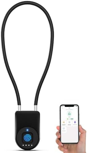 Black Smart Cable Shackle Small Padlock