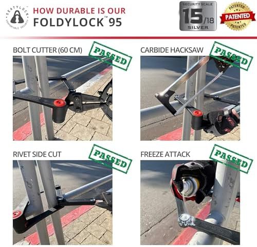 Seatylock high security folding waterproof bike lock 37.4 in — photo 3