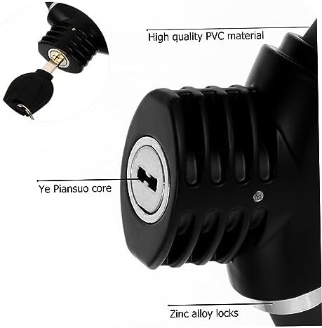 Black security ring lock with cable — photo 4