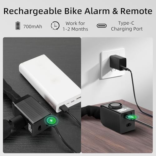 Security chain lock with integrated 110dB alarm — photo 3