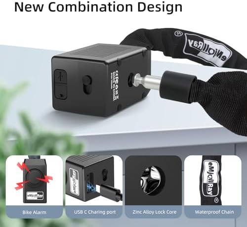 Security chain lock with integrated 110dB alarm — photo 4