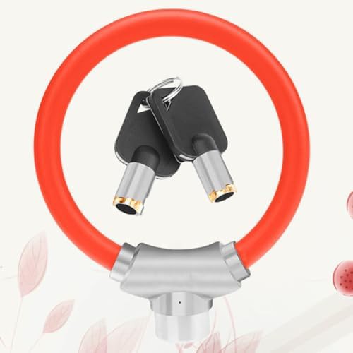 Red enhanced steel frame cable lock — photo 4