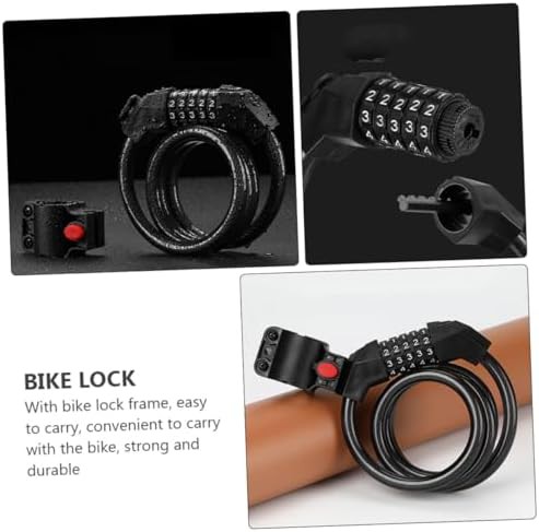 Five digit combination steel cable lock — photo 4