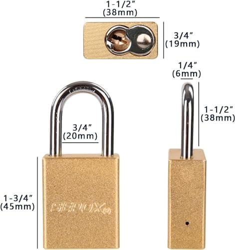 Long cable locks with gold aluminum padlocks — photo 3
