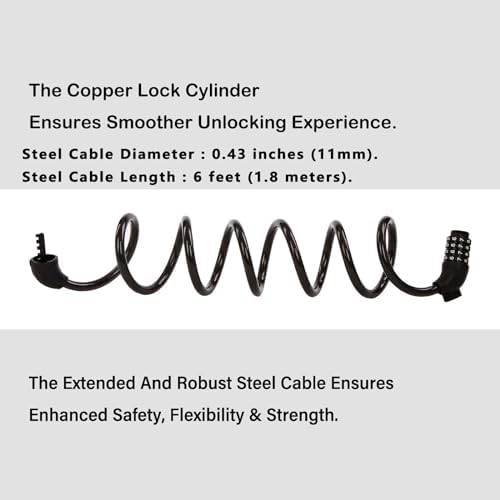 Long cable locks with twin outdoor padlocks — photo 4