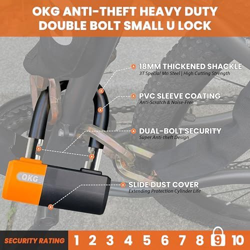 Manganese alloy steel motorcycle U lock — photo 5