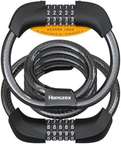 Five digit combination cable lock