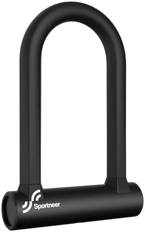 Compact 17mm keyed u-lock with bracket