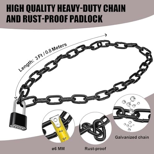 Heavy duty combination chain lock — photo 4