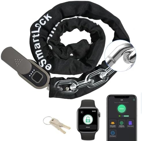 Blue heavy duty keyed chain lock 100cm