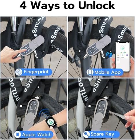 Heavy Duty Weatherproof Fingerprint Bike Chain — photo 4