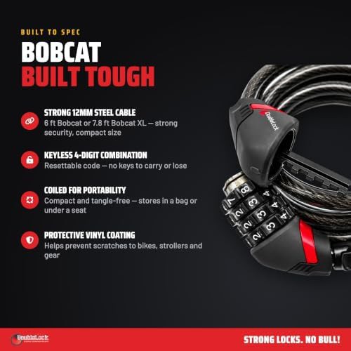 Resettable combination six foot cable lock — photo 3