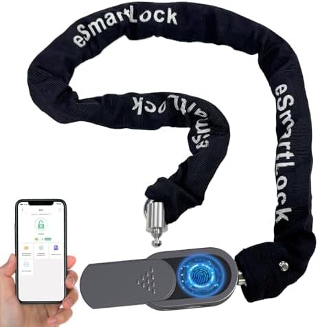 Keyed fingerprint steel chain for scooters