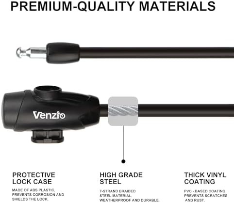 Heavy Duty Anti-Theft Bicycle Cable Lock — photo 3