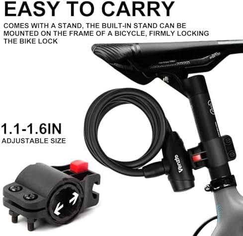Heavy Duty Anti-Theft Bicycle Cable Lock — photo 4