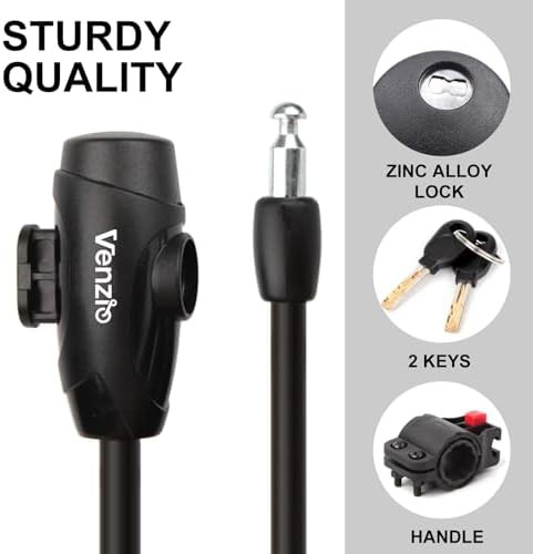 Heavy Duty Anti-Theft Bicycle Cable Lock — photo 5