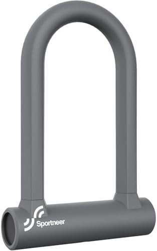 Portable seventeen mm keyed u-lock with bracket