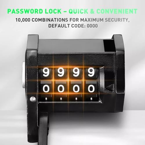 Folding alloy steel combination scooter lock — photo 5
