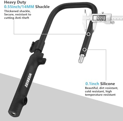 Portable U-lock with four foot security cable — photo 3