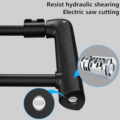 Portable U-lock with four foot security cable — photo 4
