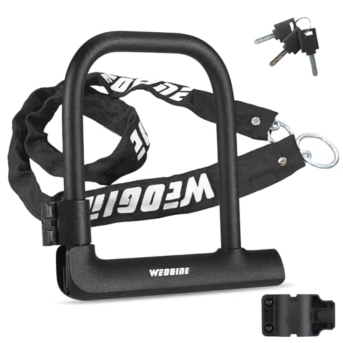 Bike U Lock with 4ft Security Chain 14mm Shackle