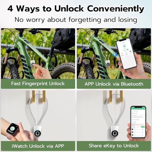 Silver fingerprint smart cable with app — photo 4
