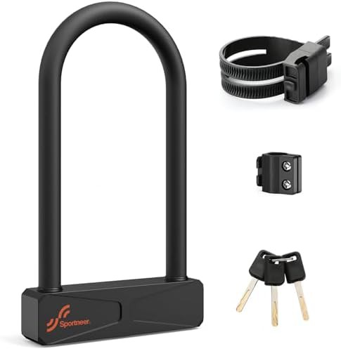 Heavy duty 16mm u-lock for scooters and gates