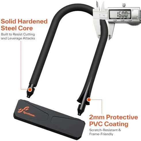 Heavy duty 16mm u-lock for scooters and gates — photo 3
