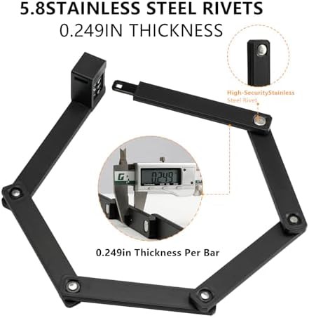 Folding combination lock with mounting bracket — photo 4