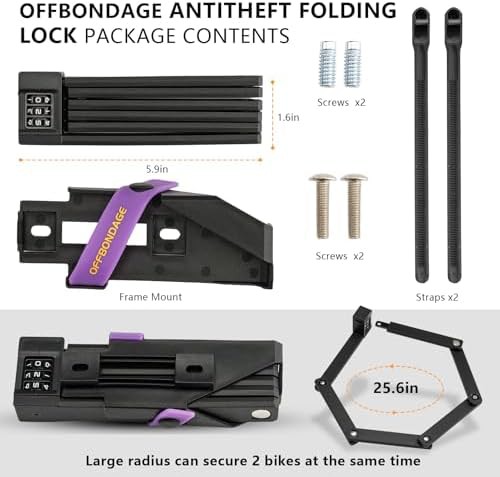 Folding combination lock with mounting bracket — photo 5