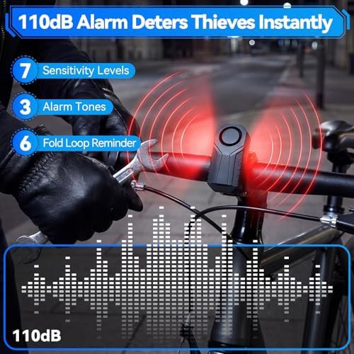 Heavy duty alarm u-lock with security cable — photo 3