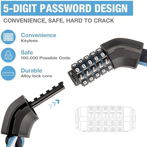 Five digit combination heavy duty chain — photo 2