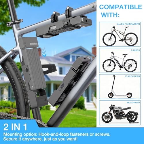 Compact folding hardened steel bike lock — photo 5