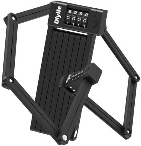 Long folding combination chain lock 4 ft