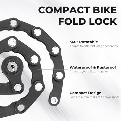 Folding mountain bike lock for outdoor — photo 3
