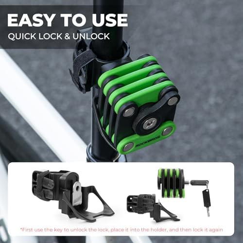 Folding mountain bike lock for outdoor — photo 4