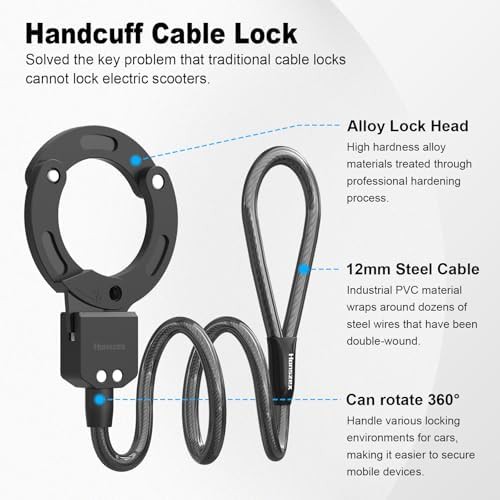 High security anti theft cable lock — photo 3