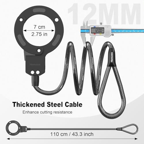 High security anti theft cable lock — photo 5