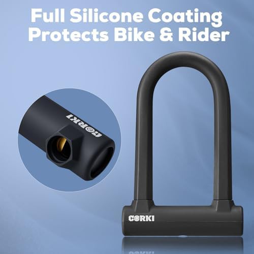 Heavy duty bicycle u-lock with five foot cable — photo 4