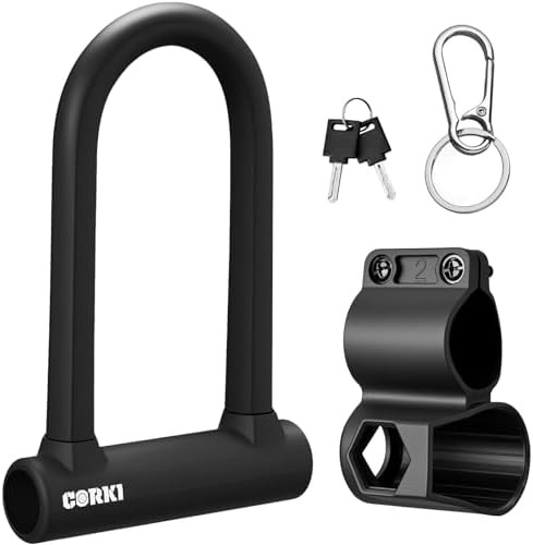 Hardened steel keyed bicycle u-lock