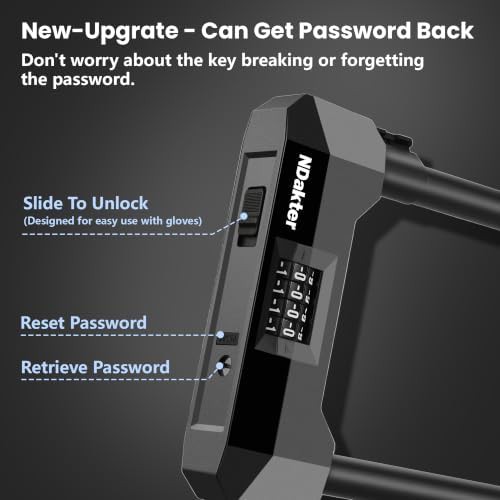 Gray combination U-lock with mounting bracket — photo 5