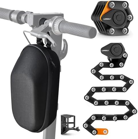 Folding combination lock with storage bags