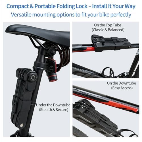 Heavy duty folding combination lock for e-bikes — photo 4